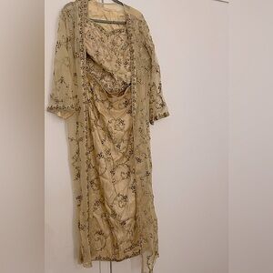 Gold 4 Piece Lehenga